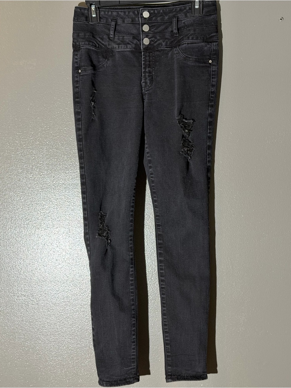 refuge Black Skinny Distressed Women’s Jeans
